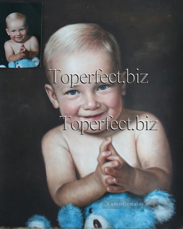 imd025 Baby Porträt Ölgemälde